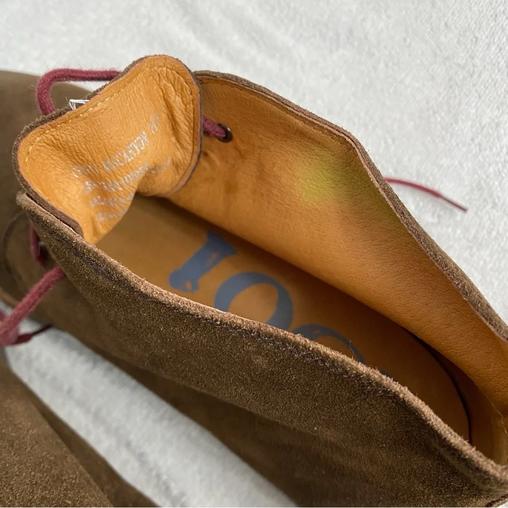 NWOT New 1901 Men Brown Leather Lace Up Chukka Boot Size 10.5 Western Streetwear